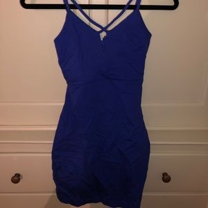 Tight royal blue dress